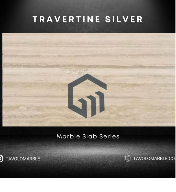 Travertine Silver